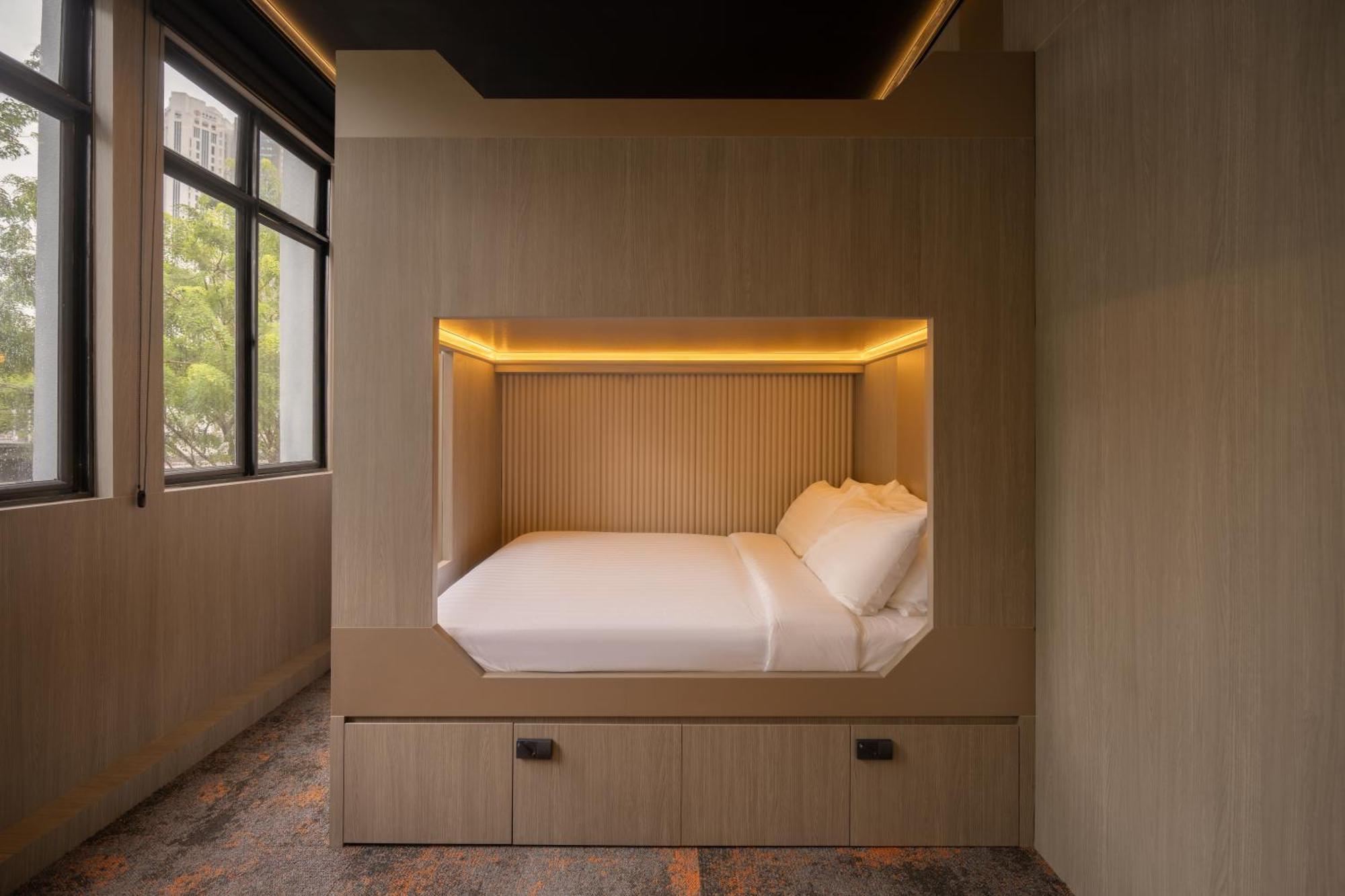 Cube Social Boutique Capsule Hotel At Boat Quay Singapur Exterior foto